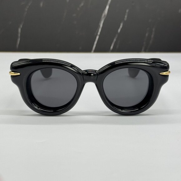 NEW LOEWE LW40118I 01A WOMEN SUNGLASSES BLACK LOEWE EYEWEAR - Picture 3 of 12